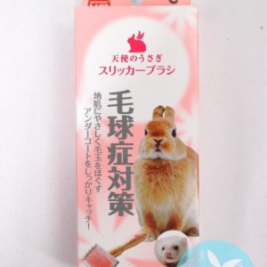日本 Marukan Minimal Land 小動物高級木柄方形針梳 （毛球症對策）