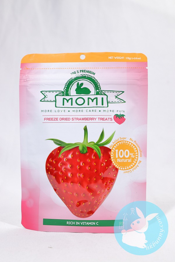 Momi 摩米 兔子草莓凍乾小食 15g