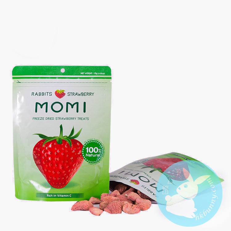 Momi 摩米 兔子草莓凍乾小食 15g