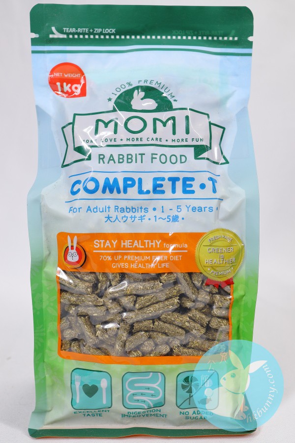 Momi 摩米 提牧草營養全T成兔糧(12 月齡以上成兔糧) 1KG