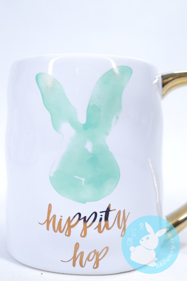 主子用 hoppity hop 藝術兔畫杯