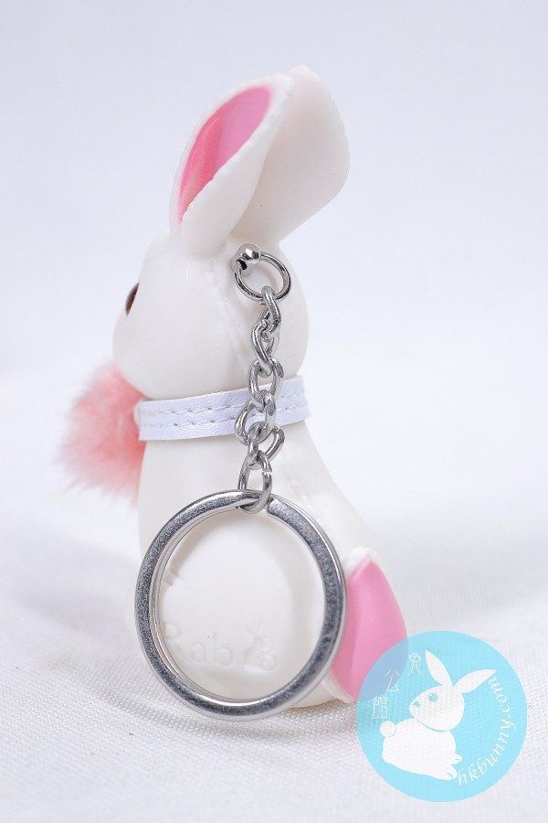 白色小兔鎖匙扣