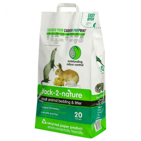Back2Nature 小動物環保再造紙砂 20L 紙粒