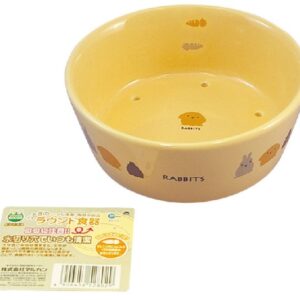 Marukan Minimal Land 圓盤型兔子食物碗糧兜